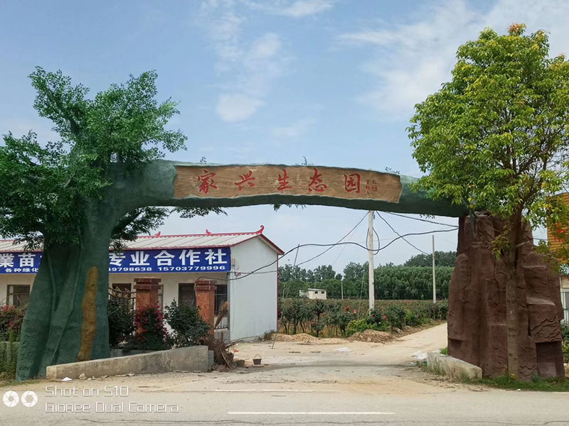 生态园河北仿真树大门