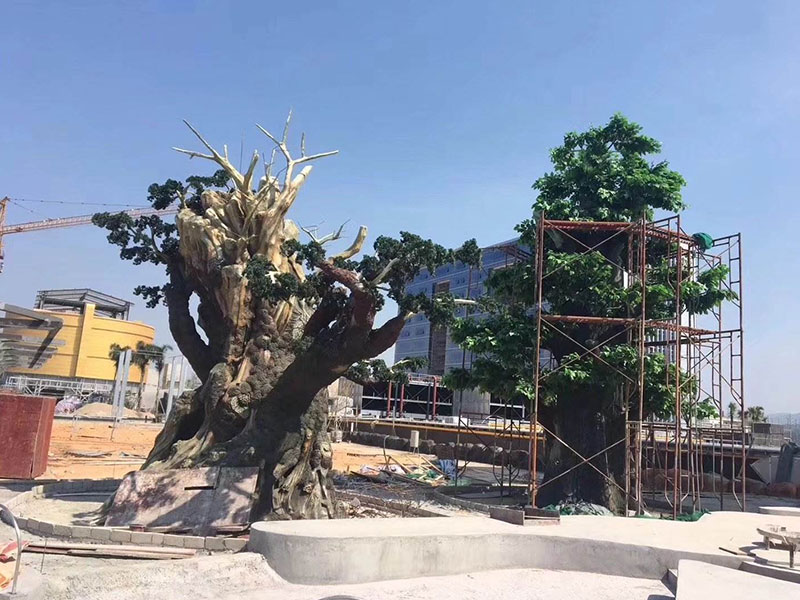 水泥仿真假树